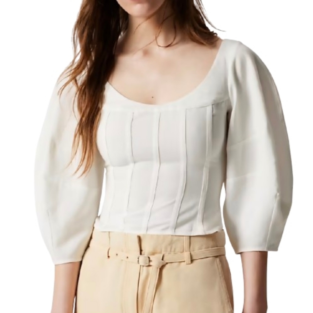 & OTHER STORIES Woven Corset Blouse